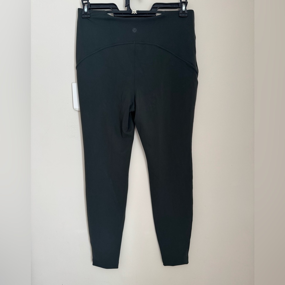 Lululemon SmoothCover Back Cutout HR Tight 28” Womens Size 12 Blackened Pine NWT - Picture 6 of 9